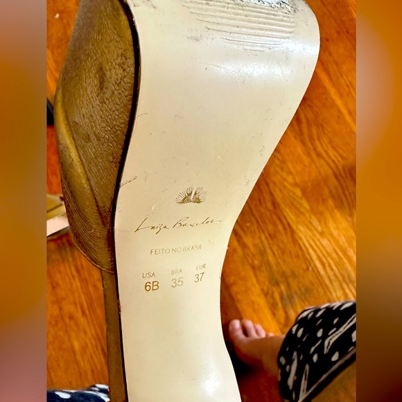 Old Gold sandal Luiza Barcelos, used and number 6 - Picture 2 of 5